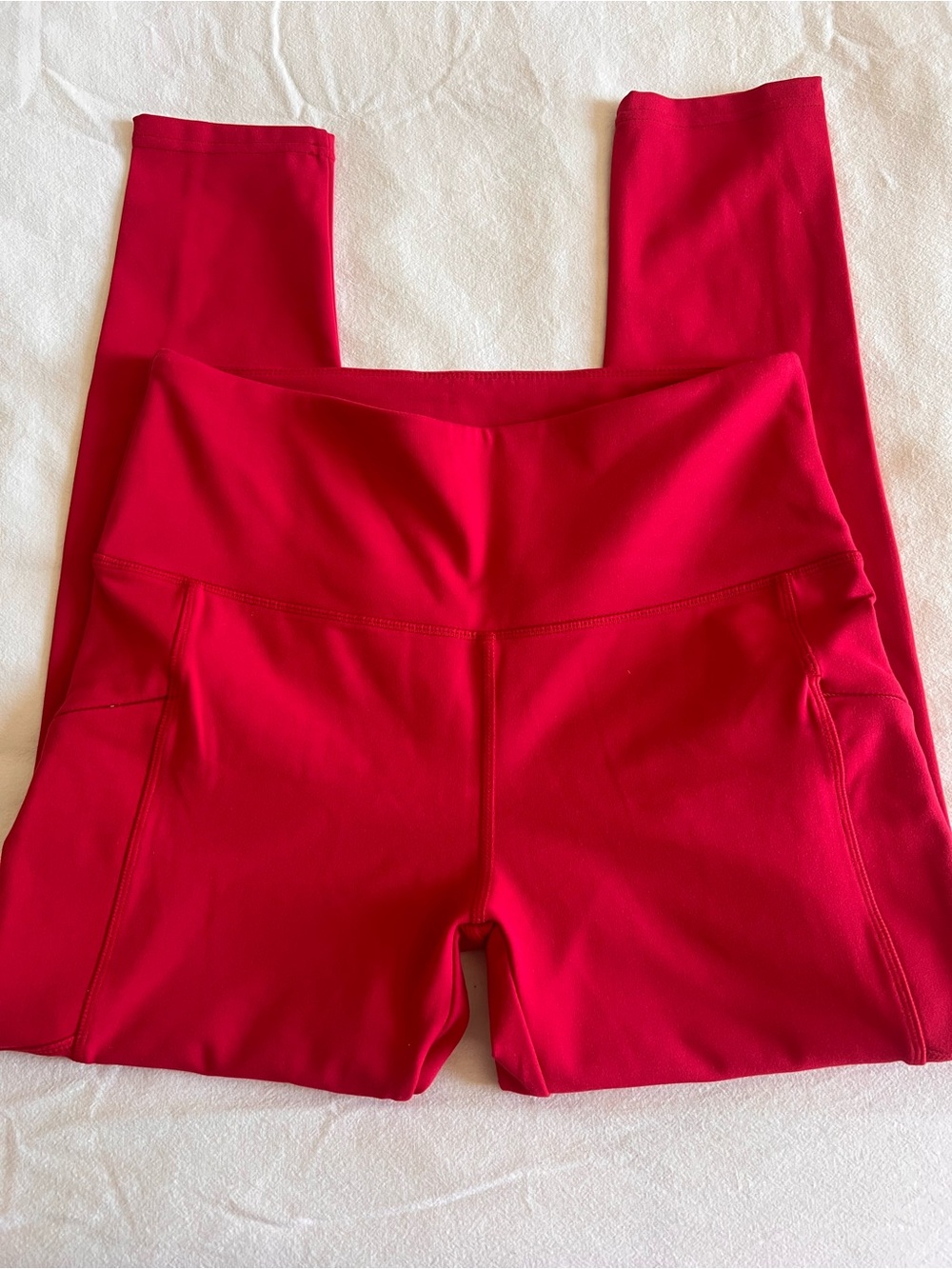 RAG High-Waist Red Women’s Active leggings